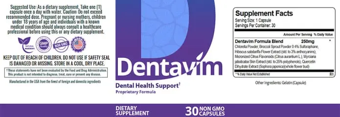 dentavim label